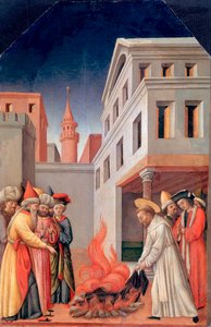The Miracle of Holy Fire before the Sultan by Antonio Vivarini