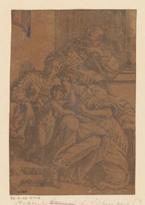Holy Family with Anna by Antonio da Cremona