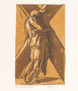 Saint Andrew Christ and the Twelve Apostles (series title) by Antonio da Trento (attributed to)