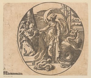 Odysseus on the Island of Circe by Antonio da Trento (possibly)