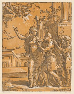 Emperor Augustus and the Tiburtine Sibyl by Antonio da Trento