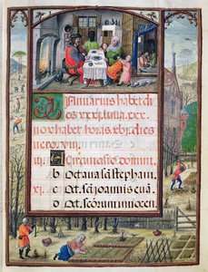 The Month of January, Miniatures from 