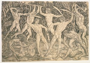 Battle of the Nudes by Antonio del Pollaiolo