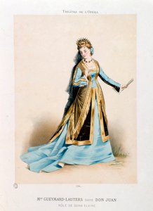 Singer Pauline Lauters-Gueymard (1834-1876) Performing Dona Elvire in Wolfgang Amadeus Mozart