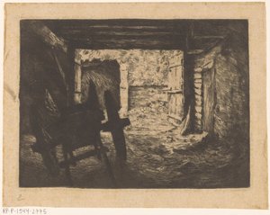 Farm Barn with Cart