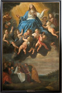Parish Church (Sint-Eligius). Painting. Assumption of Mary. Antoon van den Heuvel. by Antoon van den Heuvel