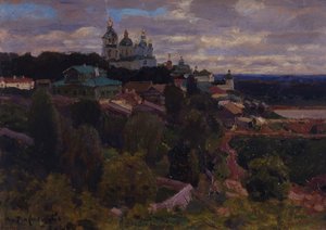 Cathedral in Vyatka by Apollinari Mikhailovich Vasnetsov