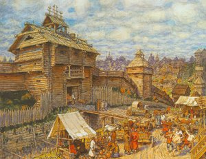 Wooden City of Moscow in the 14th Century