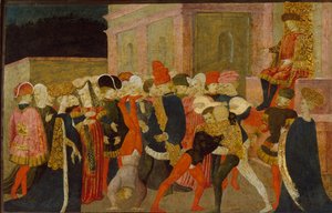 The Rape of the Sabine Women by Apollonio di Giovanni di Tommaso