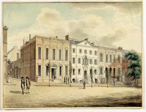 North-East Corner of Wall and William Streets, New York City, 1798 by Archibald Robertson