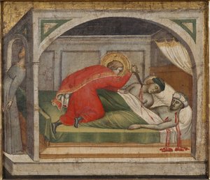 Saint Julian Having Killed His Parents, by Spinello, Aretino