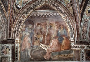 Pope Alexander III by Aretino Luca Spinello or Spinelli