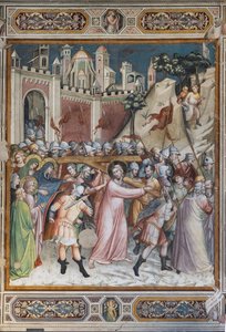 Scenes of the Life of Christ: Ascent to Calvary by Aretino Luca Spinello or Spinelli