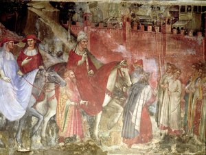 The History of Pope Alexander III: The Entrance of the Pope and Emperor Frederick Barbarossa into Rome, 1407 (detail)