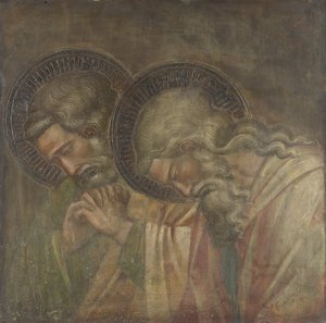 Two Haloed Mourners