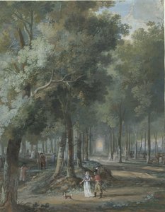 Walkers in a Park by Arie Lamme