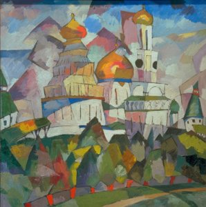 Towers of the New Jerusalem Monastery by Aristarch Wassiljewitsch Lentulow