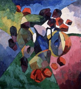 Blue Jug and Fruits