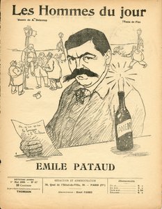 Cover of Les Hommes du jour, Satirical in B & W by Aristide Delannoy