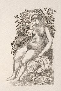 Illustration for a Poem by Pierre de Ronsard by Aristide Maillol