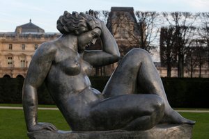 Jardin des Tuileries, Aristide Maillol, Montagne 1937, Paris, France by Aristide Maillol