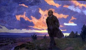Vladimir Ilyich Lenin on the Shore by Arkadij Aleksandrovic Rylov