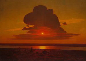 Red Sunset on the Dnieper