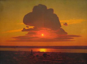 Red Sunset on the Dnieper by Arkhip Kuindzhi