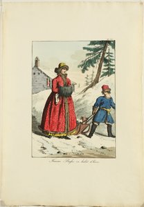 Russian Winter Clothing From Moeurs et Costumes des Russes, 1817