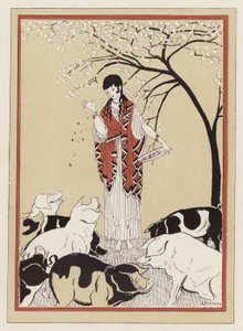 Circe Feeding the Companions of Odysseus after Turning Them into Pigs