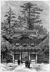 Portico of the Temple of the Four Dragons, Nikko Toshogu, Nikko, Japan by Armand Kohl