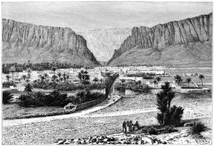 The El-Kantara Gorge, Tunisia