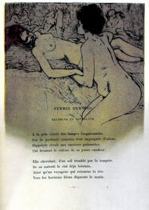 Illustration by Armand Rassenfosse (1862-1934) for the poem Damned Women in Les Fleurs du Mal by Charles Baudelaire (1821-1867) 1899 by Armand Rassenfosse