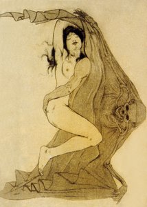 Illustration from Les Fleurs du Mal, Poems by Charles Baudelaire