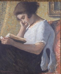 Young Girl Reading by Armand Rassenfosse