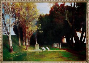 The Sacred Grove by Arnold Bocklin