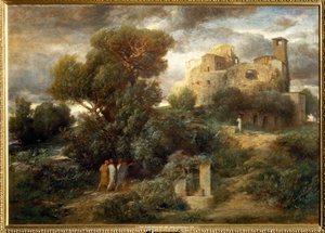 Pilgrims on the Way to Emmaus by Arnold Böcklin