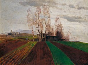 Fields in Early Spring (unfinished) by Arnold Böcklin