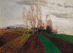 Farmland in Early Spring by Arnold Böcklin