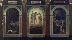 Fertur lux in tenebras (Design for the Silesian Museum of Fine Arts in Wrocław) by Arnold Böcklin