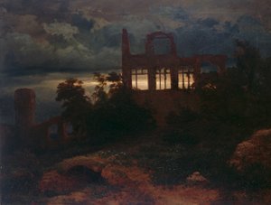 Ruins under a Gloomy Sky by Arnold Böcklin