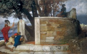 The Sanctuary of Hercules by Arnold Böcklin