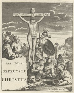 Christ on the Cross by Arnold Houbraken