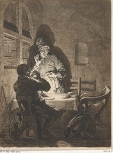 Supper at Emmaus by Arnold Houbraken