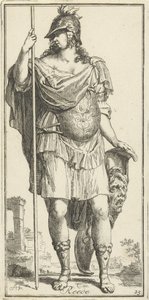 Minerva as Personification of Reason by Arnold Houbraken