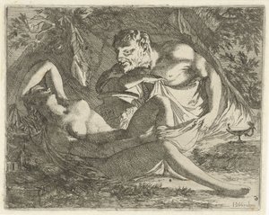 Sleeping Nymph Spied on by a Satyr
