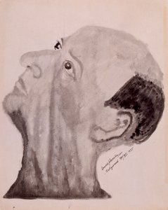 Arnold Schoenberg self-portrait - Hollywood 1923 by Arnold Schoenberg