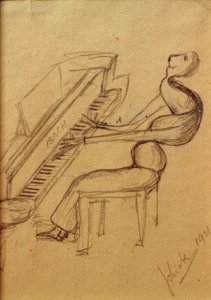 Caricature (Pianist) by Arnold Schönberg