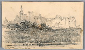 Château de Papes, Avignon by Arnold William Brunner