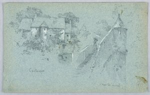 Coutance and Mont St. Michel by Arnold William Brunner